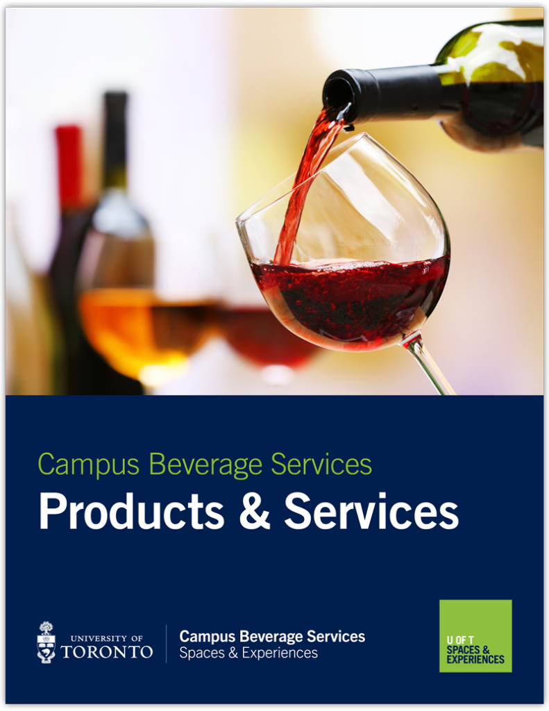 Cover of CBS Beverage and Services Menu